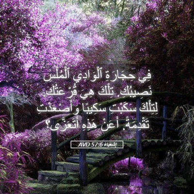 Picture 05 - إِشَعْيَاءَ 57:6 AVD - فِي حِجَارَةِ ٱلْوَادِي - Bible Verse Picture