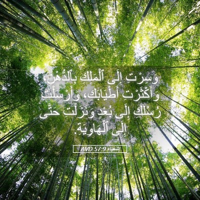 Picture 05 - إِشَعْيَاءَ 57:9 AVD - وَسِرْتِ إِلَى ٱلْمَلِكِ - Bible Verse Picture