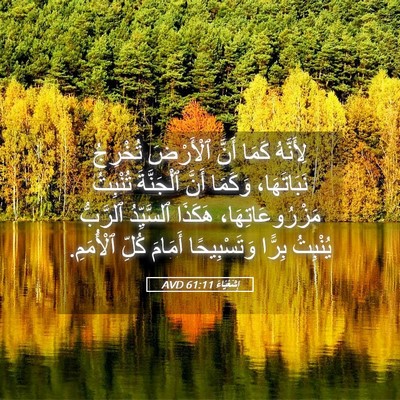 Picture 05 - إِشَعْيَاءَ 61:11 AVD - لِأَنَّهُ كَمَا أَنَّ - Bible Verse Picture