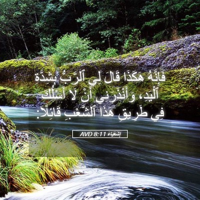 Picture 05 - إِشَعْيَاءَ 8:11 AVD - فَإِنَّهُ هَكَذَا قَالَ - Bible Verse Picture