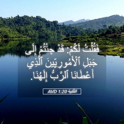 Picture 05 - اَلتَّثْنِيَة 1:20 AVD - فَقُلْتُ لَكُمْ: قَدْ - Bible Verse Picture