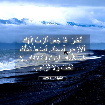 Picture 05 - اَلتَّثْنِيَة 1:21 AVD - اُنْظُرْ. قَدْ جَعَلَ - Bible Verse Picture