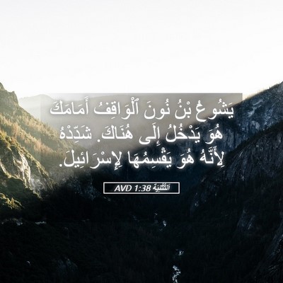 Picture 05 - اَلتَّثْنِيَة 1:38 AVD - يَشُوعُ بْنُ نُونَ - Bible Verse Picture