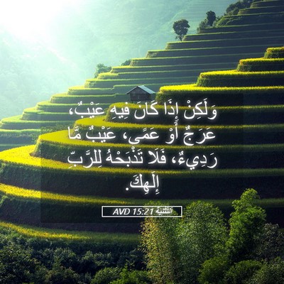 Picture 05 - اَلتَّثْنِيَة 15:21 AVD - وَلَكِنْ إِذَا كَانَ فِيهِ - Bible Verse Picture