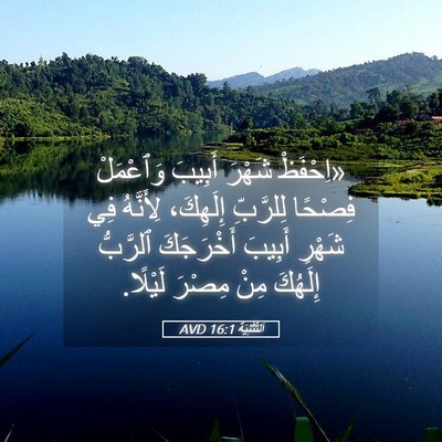 Picture 05 - اَلتَّثْنِيَة 16:1 AVD - «اِحْفَظْ شَهْرَ أَبِيبَ - Bible Verse Picture