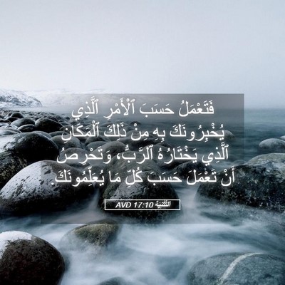 Picture 05 - اَلتَّثْنِيَة 17:10 AVD - فَتَعْمَلُ حَسَبَ - Bible Verse Picture