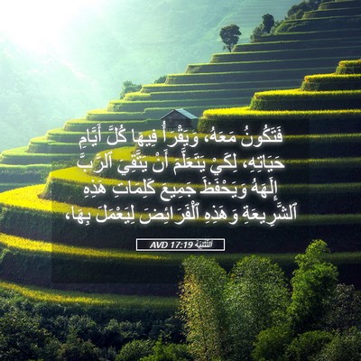 Picture 05 - اَلتَّثْنِيَة 17:19 AVD - فَتَكُونُ مَعَهُ، - Bible Verse Picture