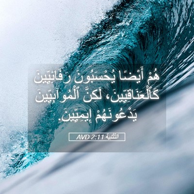 Picture 05 - اَلتَّثْنِيَة 2:11 AVD - هُمْ أَيْضًا يُحْسَبُونَ - Bible Verse Picture