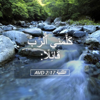 Picture 05 - اَلتَّثْنِيَة 2:17 AVD - كَلَّمَنِي ٱلرَّبُّ - Bible Verse Picture