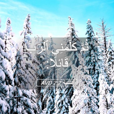 Picture 05 - اَلتَّثْنِيَة 2:2 AVD - ثُمَّ كَلَّمَنِي ٱلرَّبُّ - Bible Verse Picture