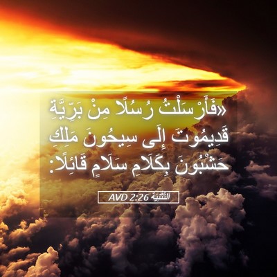 Picture 05 - اَلتَّثْنِيَة 2:26 AVD - «فَأَرْسَلْتُ رُسُلًا - Bible Verse Picture