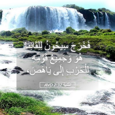Picture 05 - اَلتَّثْنِيَة 2:32 AVD - فَخَرَجَ سِيحُونُ - Bible Verse Picture