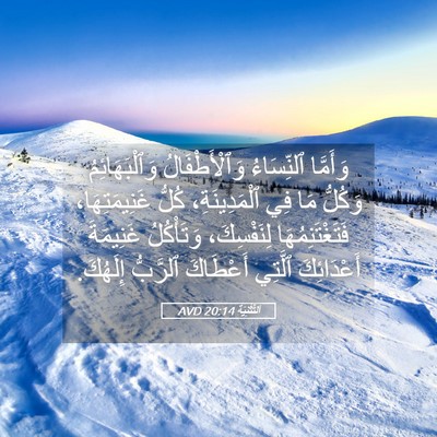 Picture 05 - اَلتَّثْنِيَة 20:14 AVD - وَأَمَّا ٱلنِّسَاءُ - Bible Verse Picture