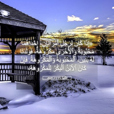Picture 05 - اَلتَّثْنِيَة 21:15 AVD - «إِذَا كَانَ لِرَجُلٍ - Bible Verse Picture