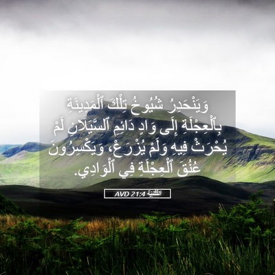 Picture 05 - اَلتَّثْنِيَة 21:4 AVD - وَيَنْحَدِرُ شُيُوخُ - Bible Verse Picture