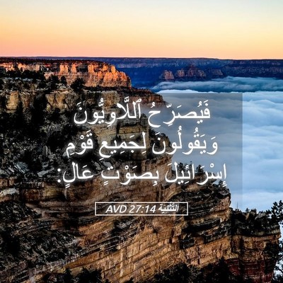 Picture 05 - اَلتَّثْنِيَة 27:14 AVD - فَيُصَرِّحُ - Bible Verse Picture