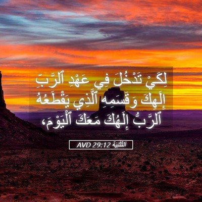 Picture 05 - اَلتَّثْنِيَة 29:12 AVD - لِكَيْ تَدْخُلَ فِي عَهْدِ - Bible Verse Picture