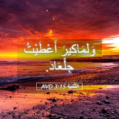 Picture 05 - اَلتَّثْنِيَة 3:15 AVD - وَلِمَاكِيرَ أَعْطَيْتُ - Bible Verse Picture