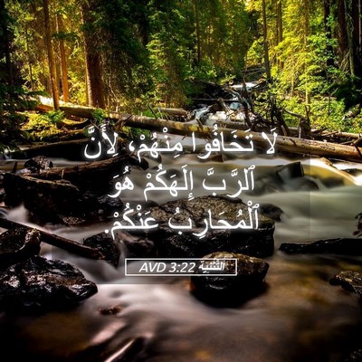 Picture 05 - اَلتَّثْنِيَة 3:22 AVD - لَا تَخَافُوا مِنْهُمْ، - Bible Verse Picture