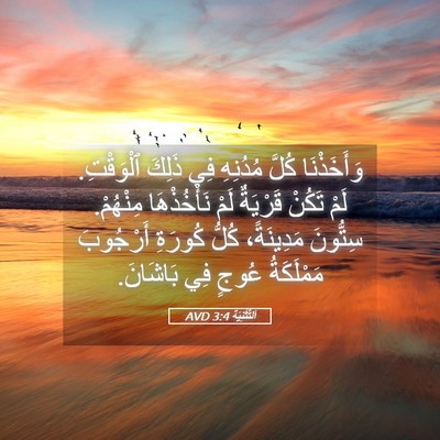 Picture 05 - اَلتَّثْنِيَة 3:4 AVD - وَأَخَذْنَا كُلَّ - Bible Verse Picture