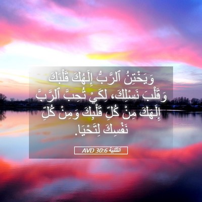 Picture 05 - اَلتَّثْنِيَة 30:6 AVD - وَيَخْتِنُ ٱلرَّبُّ - Bible Verse Picture