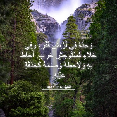 Picture 05 - اَلتَّثْنِيَة 32:10 AVD - وَجَدَهُ فِي أَرْضِ - Bible Verse Picture