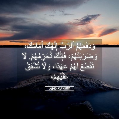 Picture 05 - اَلتَّثْنِيَة 7:2 AVD - وَدَفَعَهُمُ ٱلرَّبُّ - Bible Verse Picture