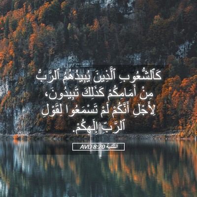 Picture 05 - اَلتَّثْنِيَة 8:20 AVD - كَٱلشُّعُوبِ ٱلَّذِينَ - Bible Verse Picture