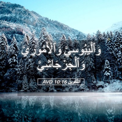 Picture 05 - اَلتَّكْوِينُ 10:16 AVD - وَٱلْيَبُوسِيَّ - Bible Verse Picture