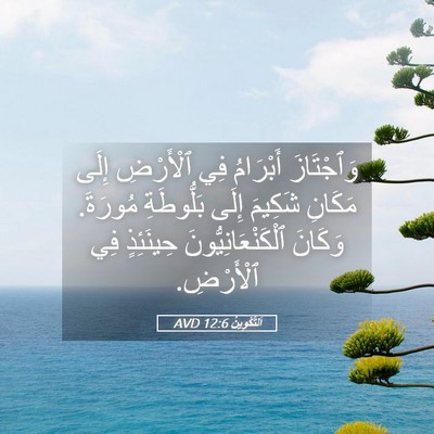 Picture 05 - اَلتَّكْوِينُ 12:6 AVD - وَٱجْتَازَ أَبْرَامُ فِي - Bible Verse Picture