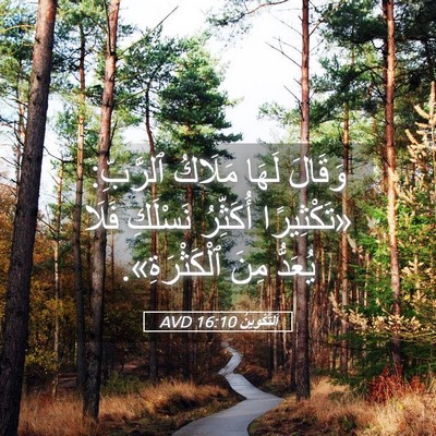 Picture 05 - اَلتَّكْوِينُ 16:10 AVD - وَقَالَ لَهَا مَلَاكُ - Bible Verse Picture