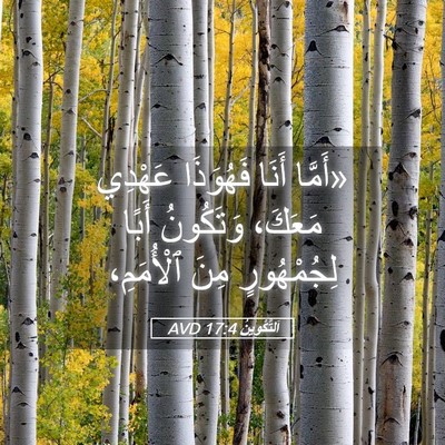 Picture 05 - اَلتَّكْوِينُ 17:4 AVD - «أَمَّا أَنَا فَهُوَذَا - Bible Verse Picture