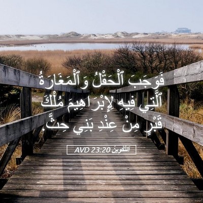 Picture 05 - اَلتَّكْوِينُ 23:20 AVD - فَوَجَبَ ٱلْحَقْلُ - Bible Verse Picture