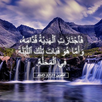 Picture 05 - اَلتَّكْوِينُ 32:21 AVD - فَٱجْتَازَتِ ٱلْهَدِيَّةُ - Bible Verse Picture