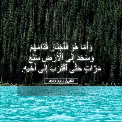 Picture 05 - اَلتَّكْوِينُ 33:3 AVD - وَأَمَّا هُوَ فَٱجْتَازَ - Bible Verse Picture