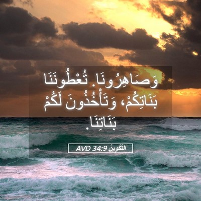 Picture 05 - اَلتَّكْوِينُ 34:9 AVD - وَصَاهِرُونَا. - Bible Verse Picture