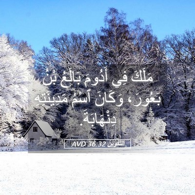 Picture 05 - اَلتَّكْوِينُ 36:32 AVD - مَلَكَ فِي أَدُومَ بَالَعُ - Bible Verse Picture