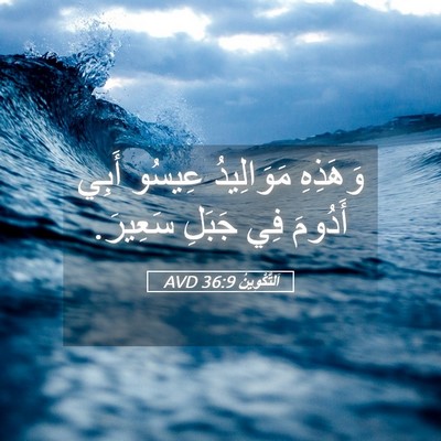 Picture 05 - اَلتَّكْوِينُ 36:9 AVD - وَهَذِهِ مَوَالِيدُ - Bible Verse Picture