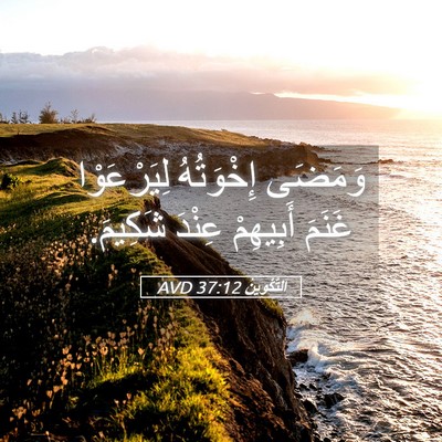 Picture 05 - اَلتَّكْوِينُ 37:12 AVD - وَمَضَى إِخْوَتُهُ - Bible Verse Picture