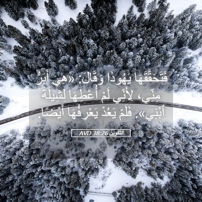Picture 05 - اَلتَّكْوِينُ 38:26 AVD - فَتَحَقَّقَهَا يَهُوذَا - Bible Verse Picture