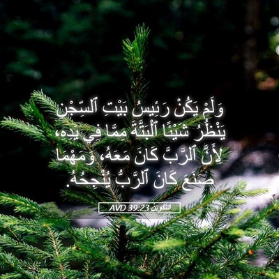 Picture 05 - اَلتَّكْوِينُ 39:23 AVD - وَلَمْ يَكُنْ رَئِيسُ - Bible Verse Picture