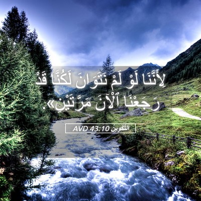 Picture 05 - اَلتَّكْوِينُ 43:10 AVD - لِأَنَّنَا لَوْ لَمْ - Bible Verse Picture