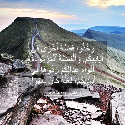 Picture 05 - اَلتَّكْوِينُ 43:12 AVD - وَخُذُوا فِضَّةً أُخْرَى - Bible Verse Picture