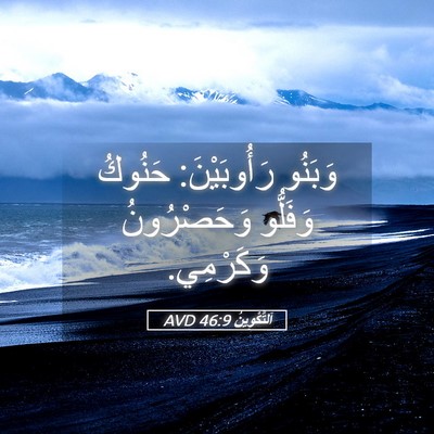 Picture 05 - اَلتَّكْوِينُ 46:9 AVD - وَبَنُو رَأُوبَيْنَ: - Bible Verse Picture