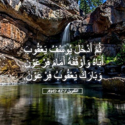 Picture 05 - اَلتَّكْوِينُ 47:7 AVD - ثُمَّ أَدْخَلَ يُوسُفُ - Bible Verse Picture