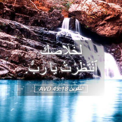 Picture 05 - اَلتَّكْوِينُ 49:18 AVD - لِخَلَاصِكَ ٱنْتَظَرْتُ - Bible Verse Picture