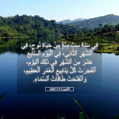 Picture 05 - اَلتَّكْوِينُ 7:11 AVD - فِي سَنَةِ سِتِّ مِئَةٍ - Bible Verse Picture