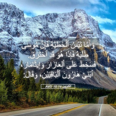 Picture 05 - اَللَّاوِيِّينَ 10:16 AVD - وَأَمَّا تَيْسُ - Bible Verse Picture