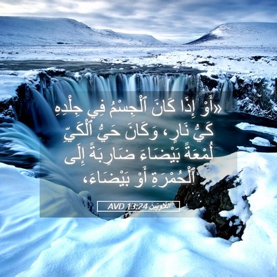 Picture 05 - اَللَّاوِيِّينَ 13:24 AVD - «أَوْ إِذَا كَانَ - Bible Verse Picture