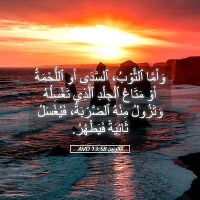 Picture 05 - اَللَّاوِيِّينَ 13:58 AVD - وَأَمَّا ٱلثَّوْبُ، - Bible Verse Picture